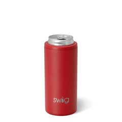 Crimson Skinny Can Cooler 12oz