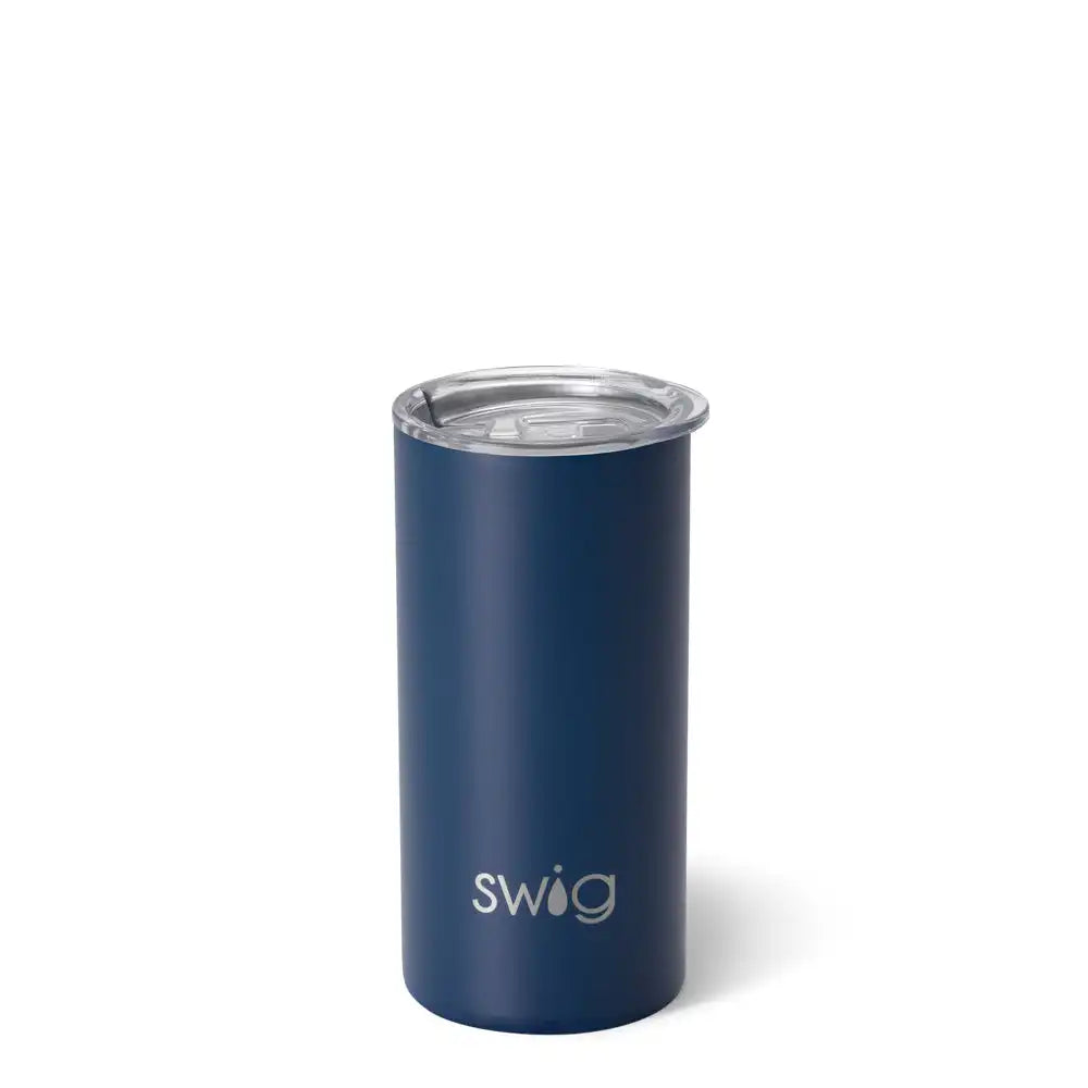 Navy Slim Tumbler 12oz