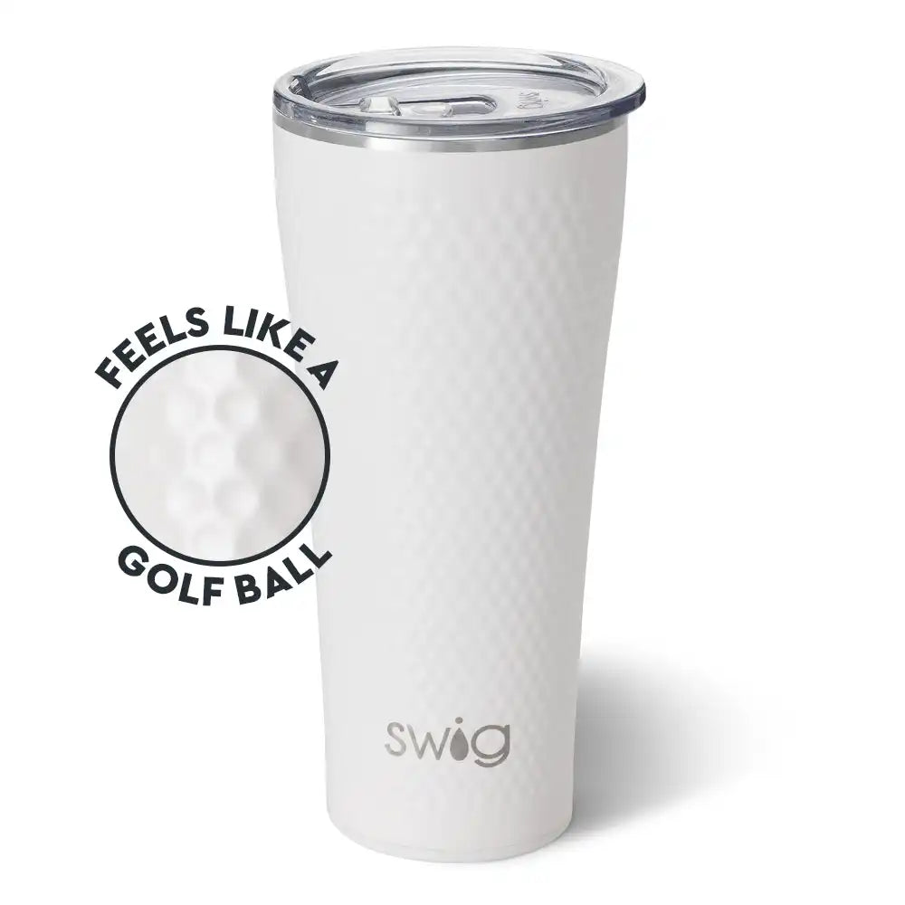 White Golf Ball Tumbler 32oz